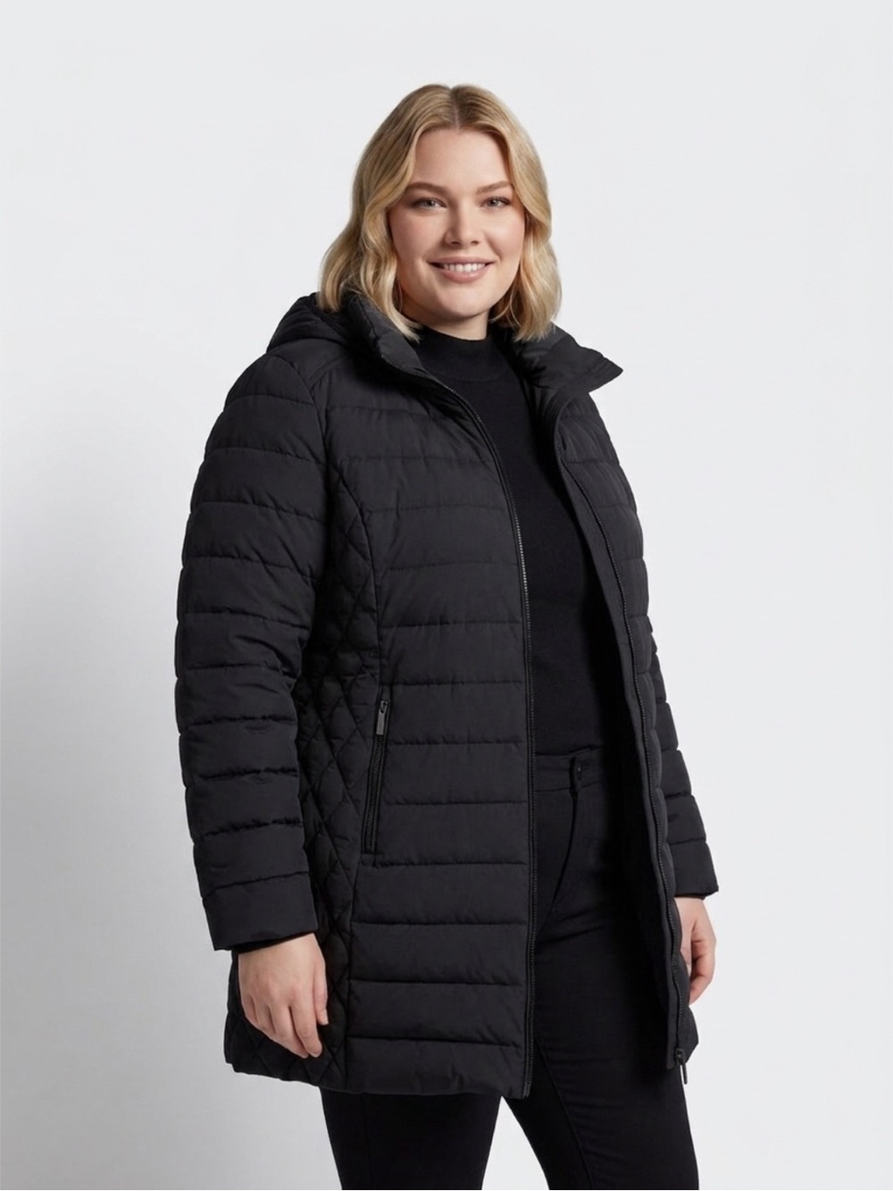 Michael Michael Kors Packable Down Fill Puffer Coat – Women’s XXL Black Hooded